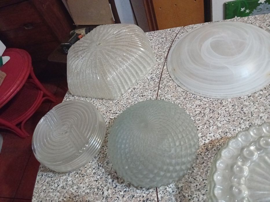 Conjunto de Abajours de Candeeiros de Tecto