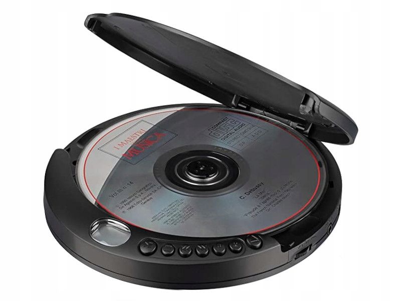 odtwarzacz cd roadstar pcd-435cd czarny wyświetlacz lcd gniazdo jack