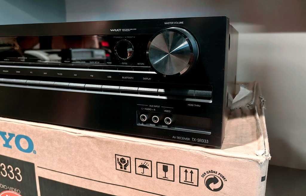 Amplituner Onkyo TX SR 333 Bluetooth  USB mp3 wzmacniacz kino domowe