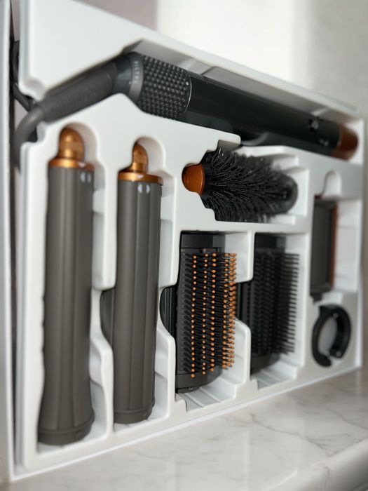 Dyson Airwrap HS05 Nickel — стайлер 6 насадок для волосся