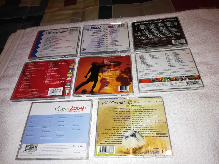 torneios de futebol (mundial, europeu, mundialito praia) cds raros