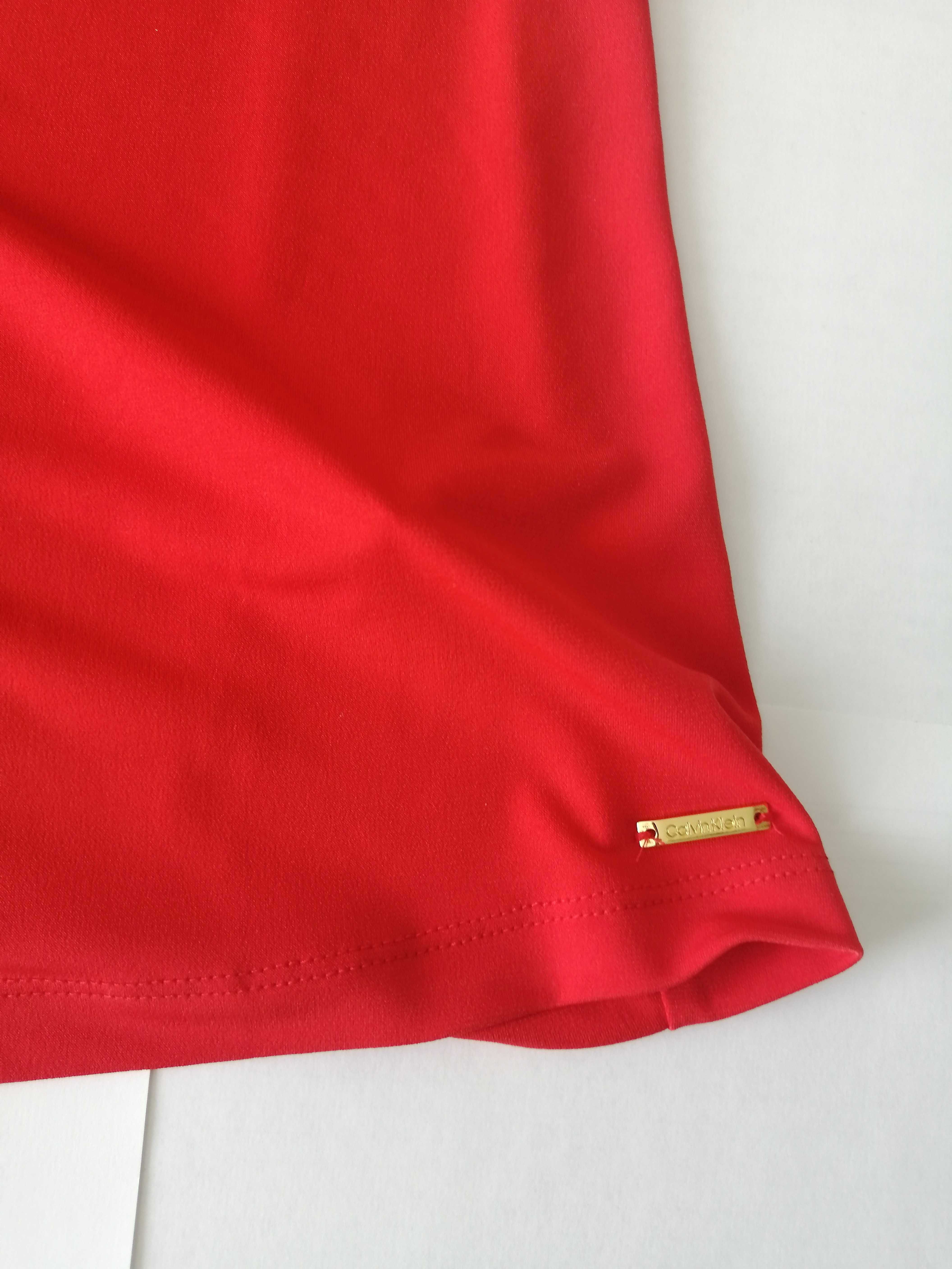 Блузка жіноча CK, блузка женская Calvin Klein, красная, червона, М