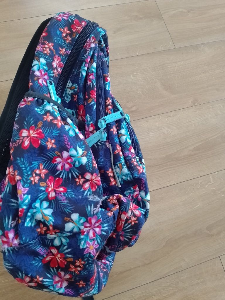 Plecak CoolPack w kwiaty duży