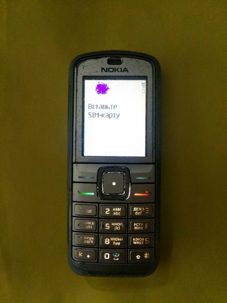 Кнопочный мобильный телефон Nokia 6070 в рабочем состоянии аккум.норм.