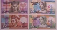 Banknoty 4x Królowe Polski Jadwiga Barbara 2xBoma 2023
