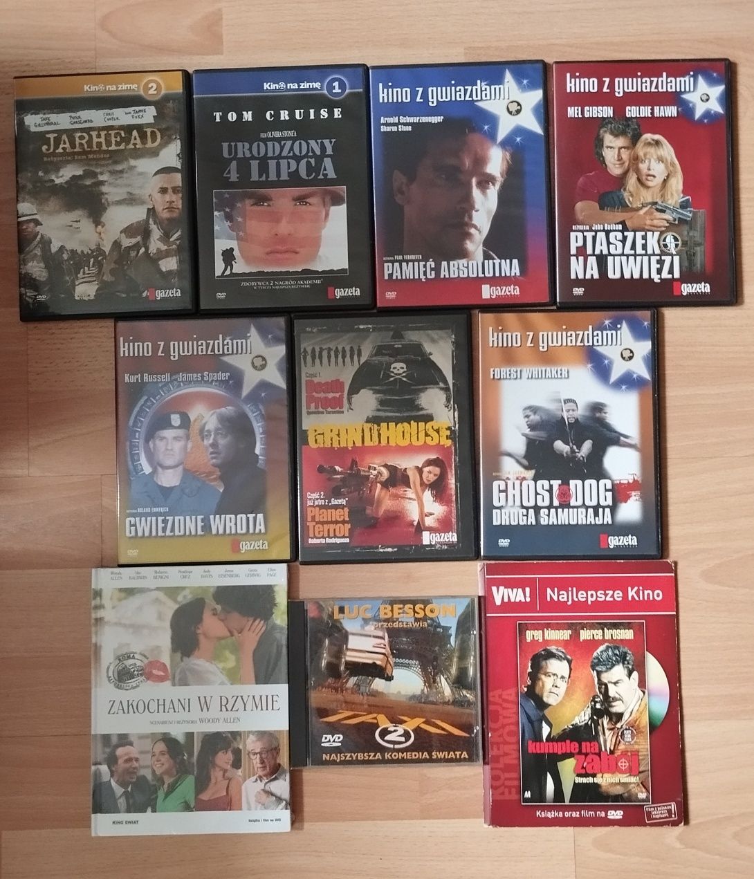 Sprzedam zestaw 11 filmów na płytach DVD