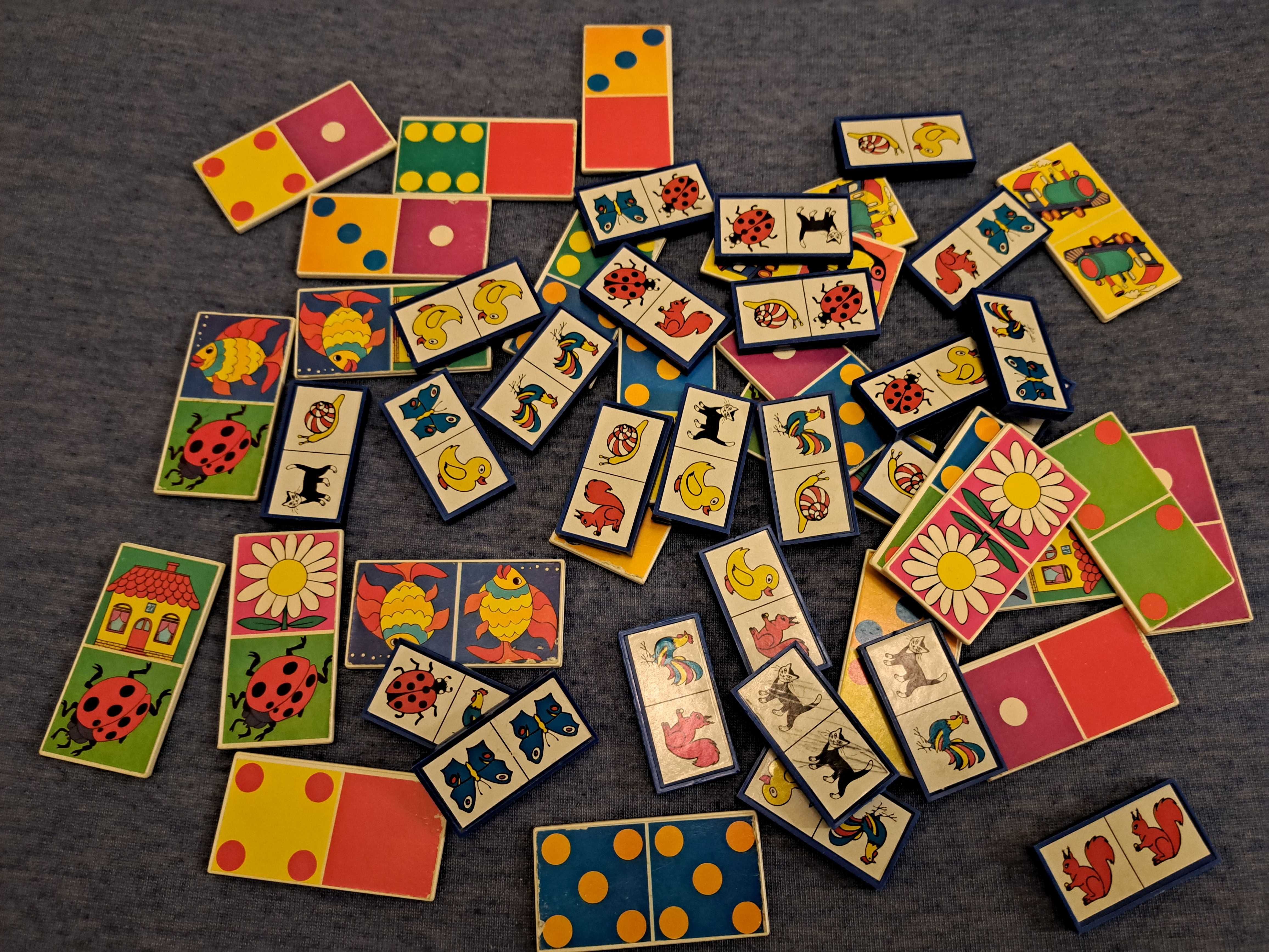 Gra Domino z PRL lata 70 - 2 gry KOLEKCJE z PRL