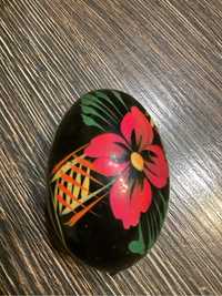 Drewniane jajko malowane