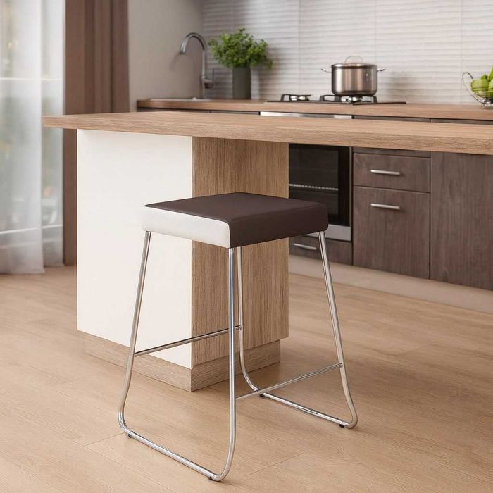 Стул барный высокий, черно-белый кожзам 3 шт 550 грн/шт