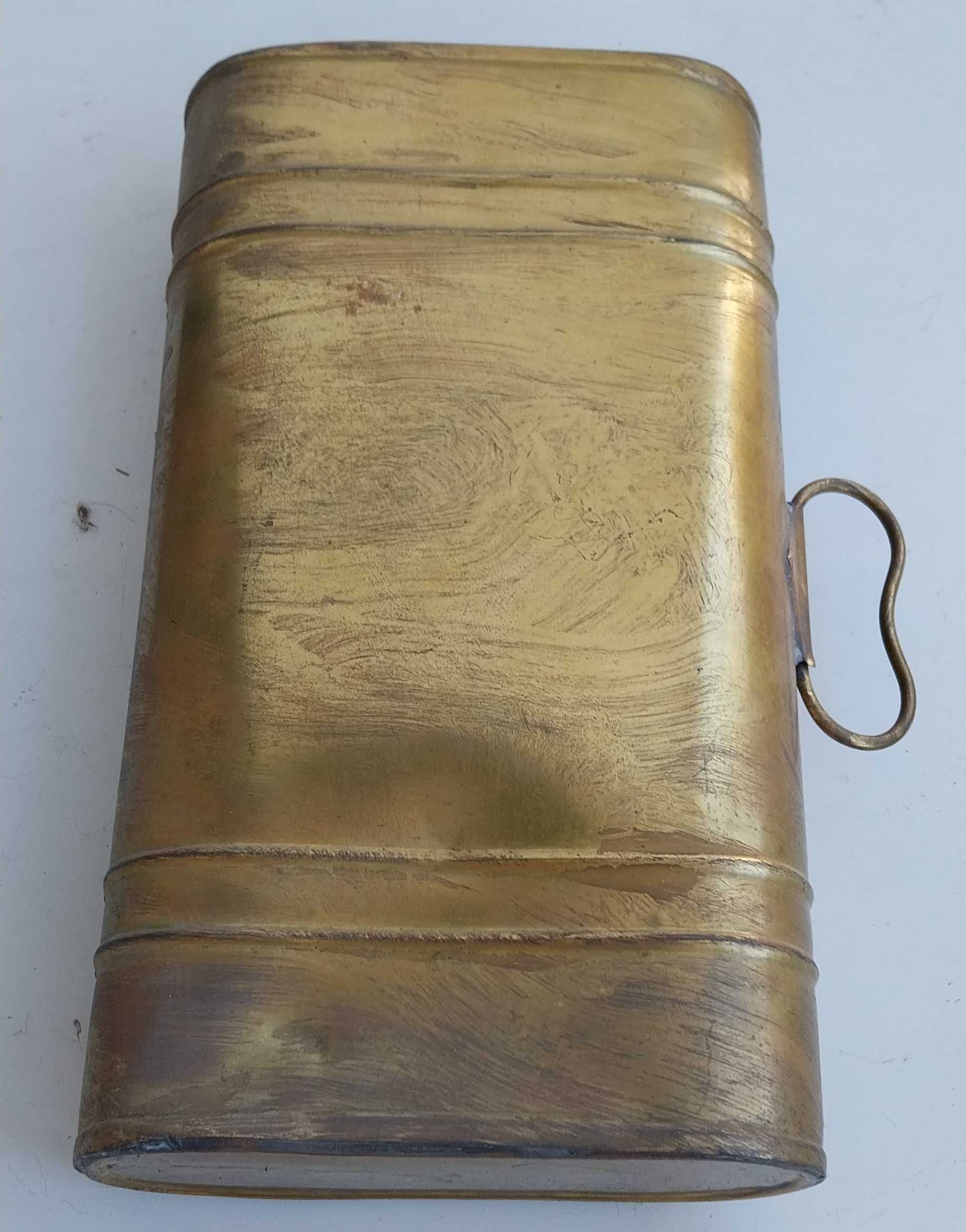 botija / lata antiga, acobreada