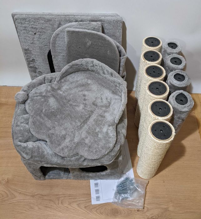 La Digue III Drapak dla Kota Jasnoszary 49x49x163cm BARDZO DUŻY Uszkod