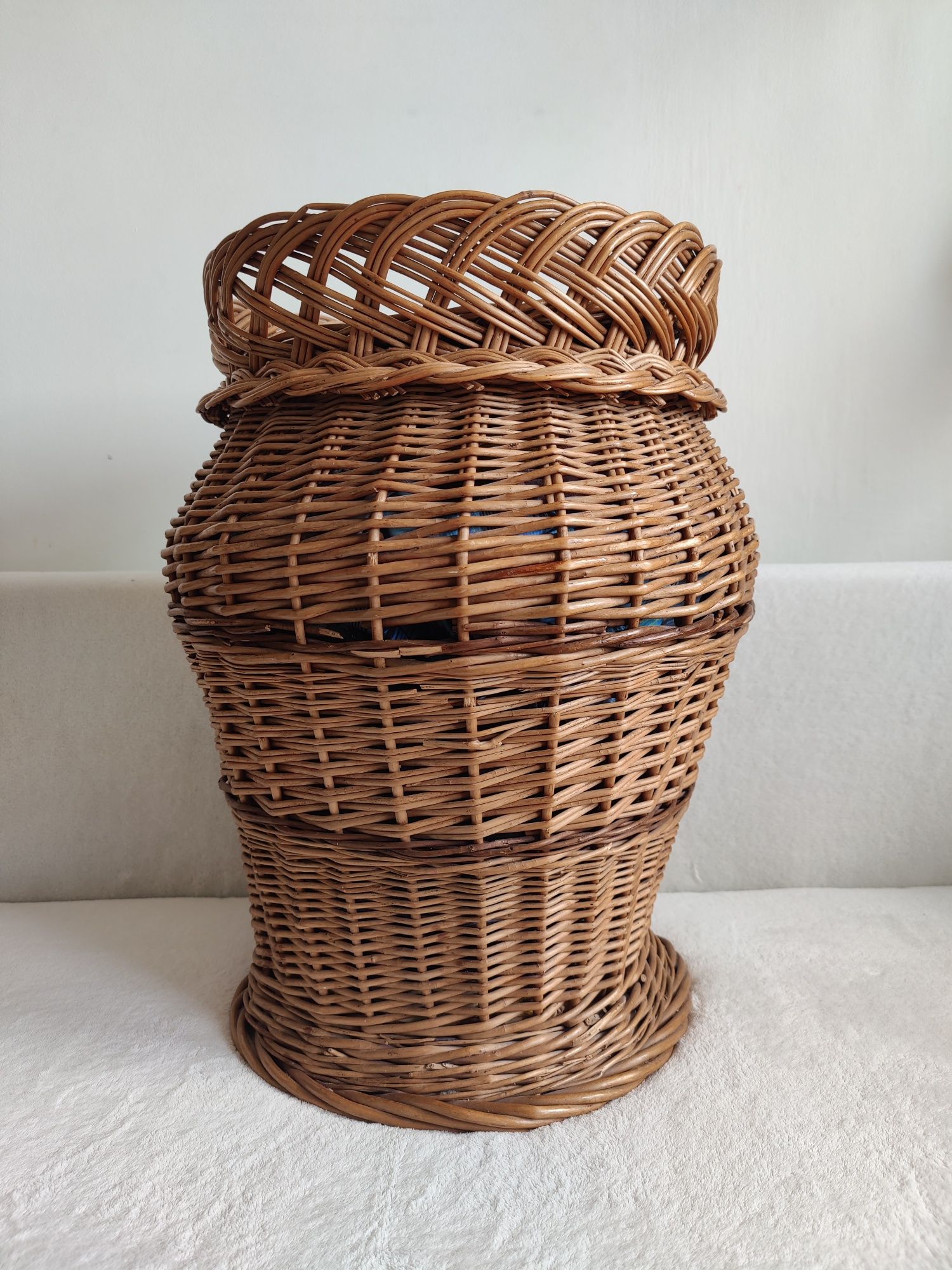 Duży kosz wiklinowy ok 57cm