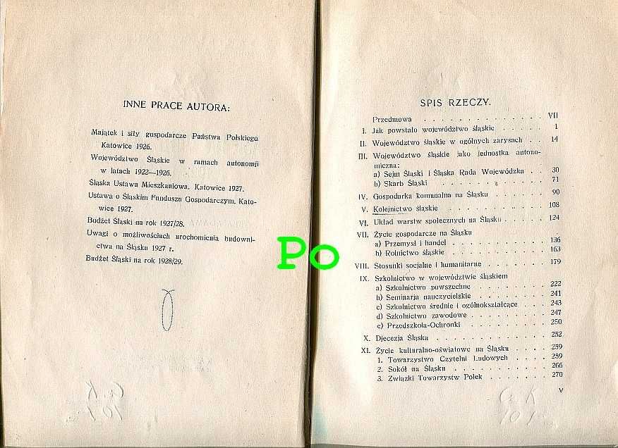 Książka . ŚLĄSK   NA ŁONIE  MACIERZY  1922 - 1928, St. Janicki 1929r.