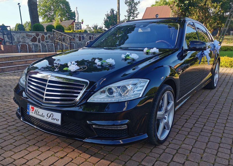 Mercedes S Klasa AMG Long do ślubu dekoracja w cenie