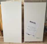 Ikea Boaxel, 2 półki białe, płyta wiórowa 80x40