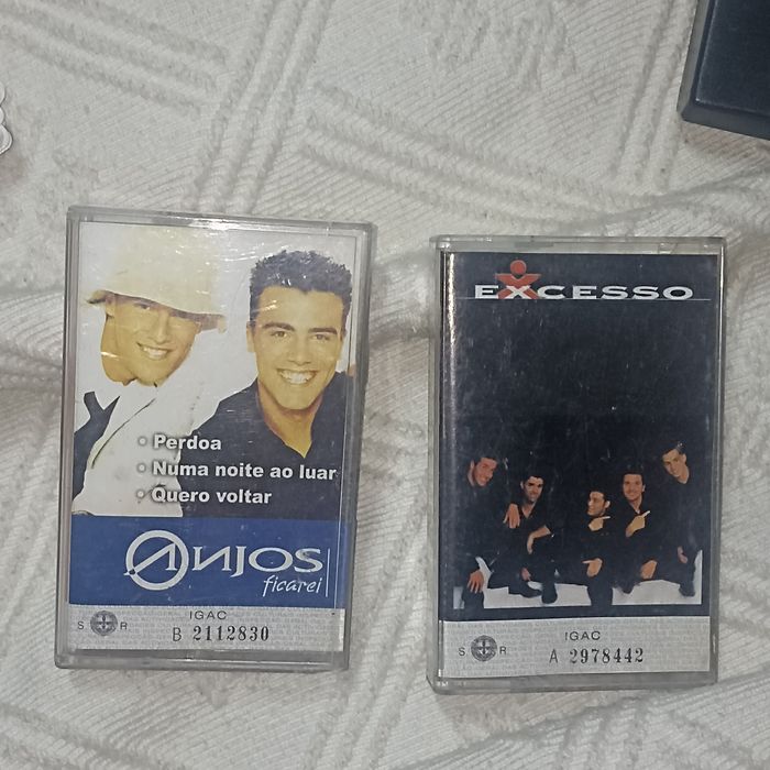 Cassetes deck Anjos e Excesso