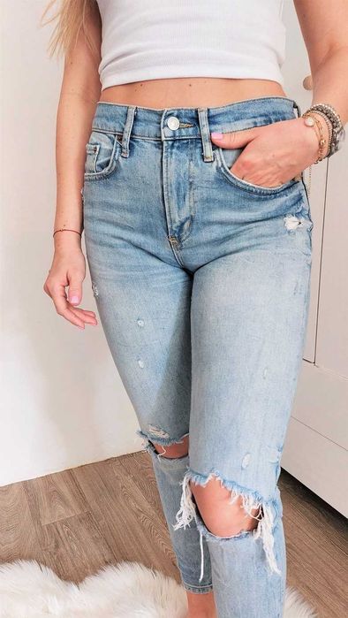 Spodnie jeansy niebieskie Zara r.M 38