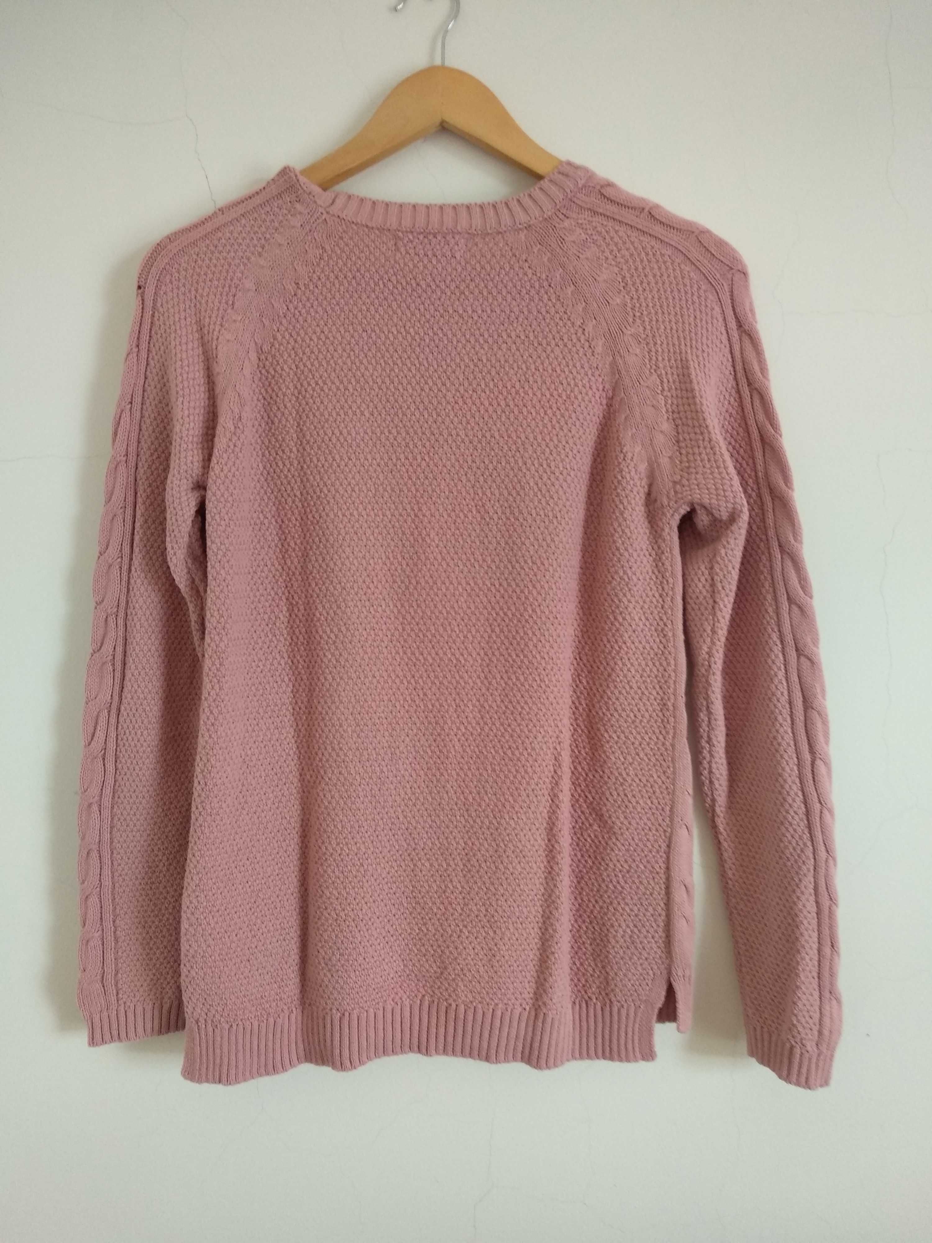 Camisola de malha Rosa Velho Stradivarius - S
