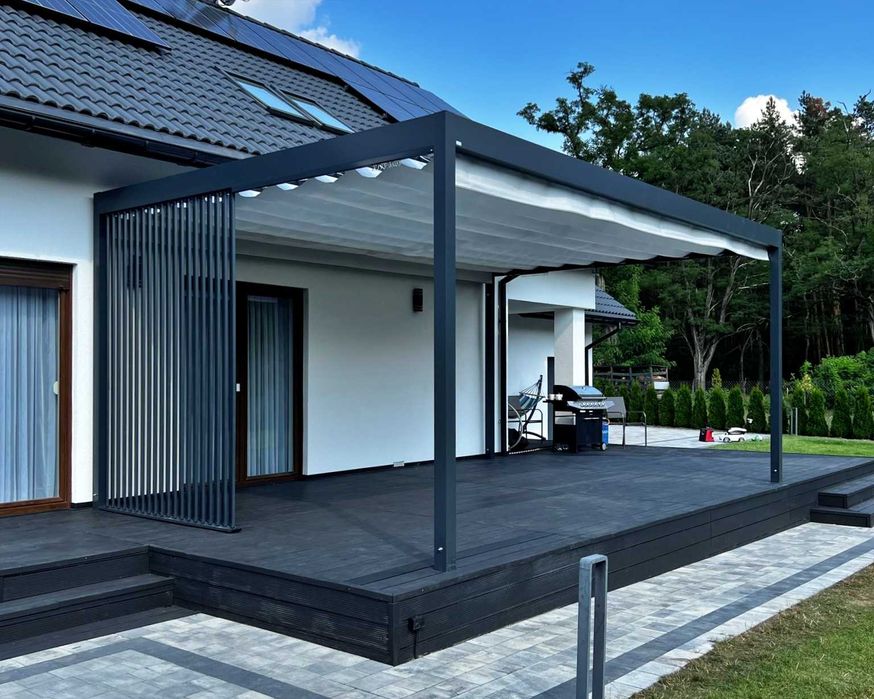 Pergole aluminiowe, ogrodowe zadaszenia tarasu, zabudowy altany, patio