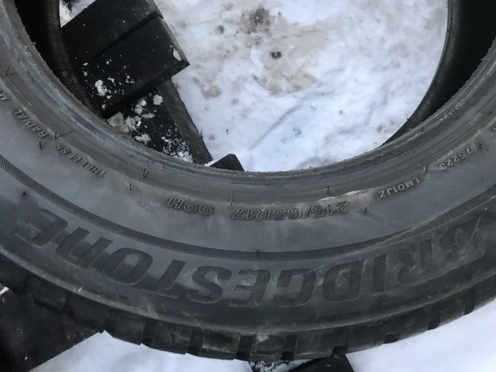 bridgestone blizzak lm001 215/65r17 нові склад оригінал зима комплект