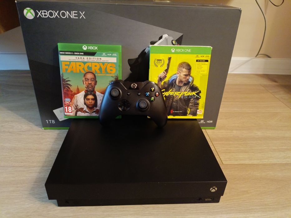 Konsola Xbox One X 1 TB pad gra