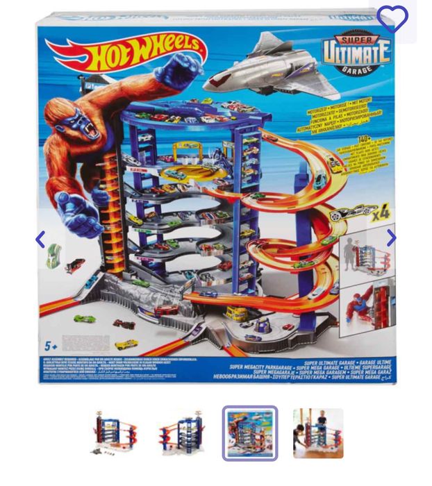 Трек Hot Wheels Гараж-гигант (FDF25), Трек мега гараж Хот виллс