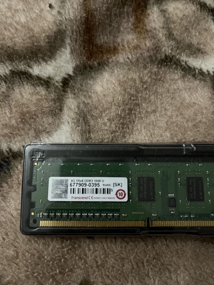 ОЗУ, память для ноута и компа , Transcend SODIMM DDR3 4Gb 1600MHz 1R*8