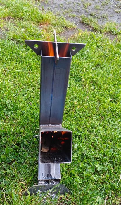 Piecyk rakietowy, kuchenka, camping.