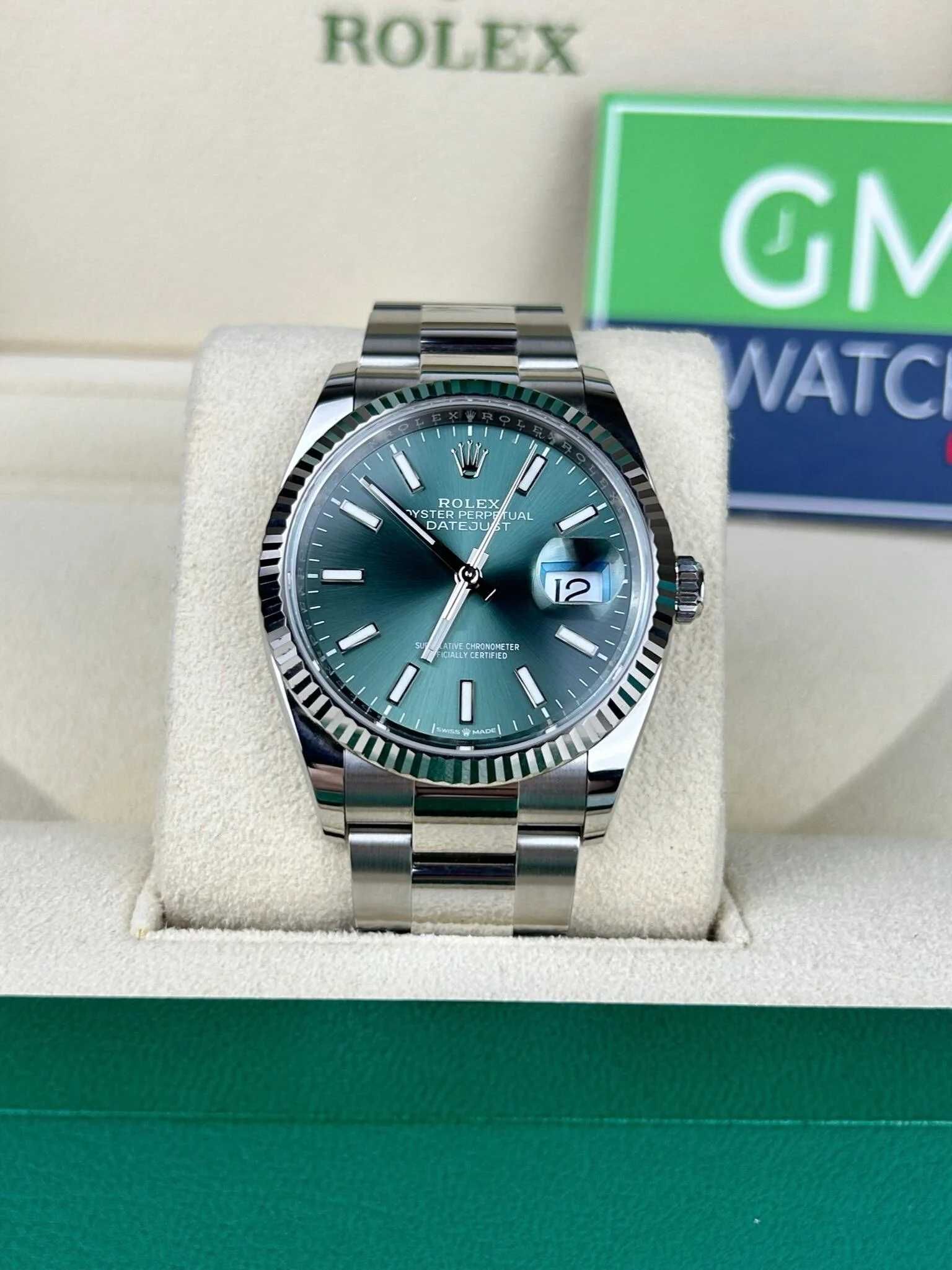 Zegarek Rolex Datejust Mint Green