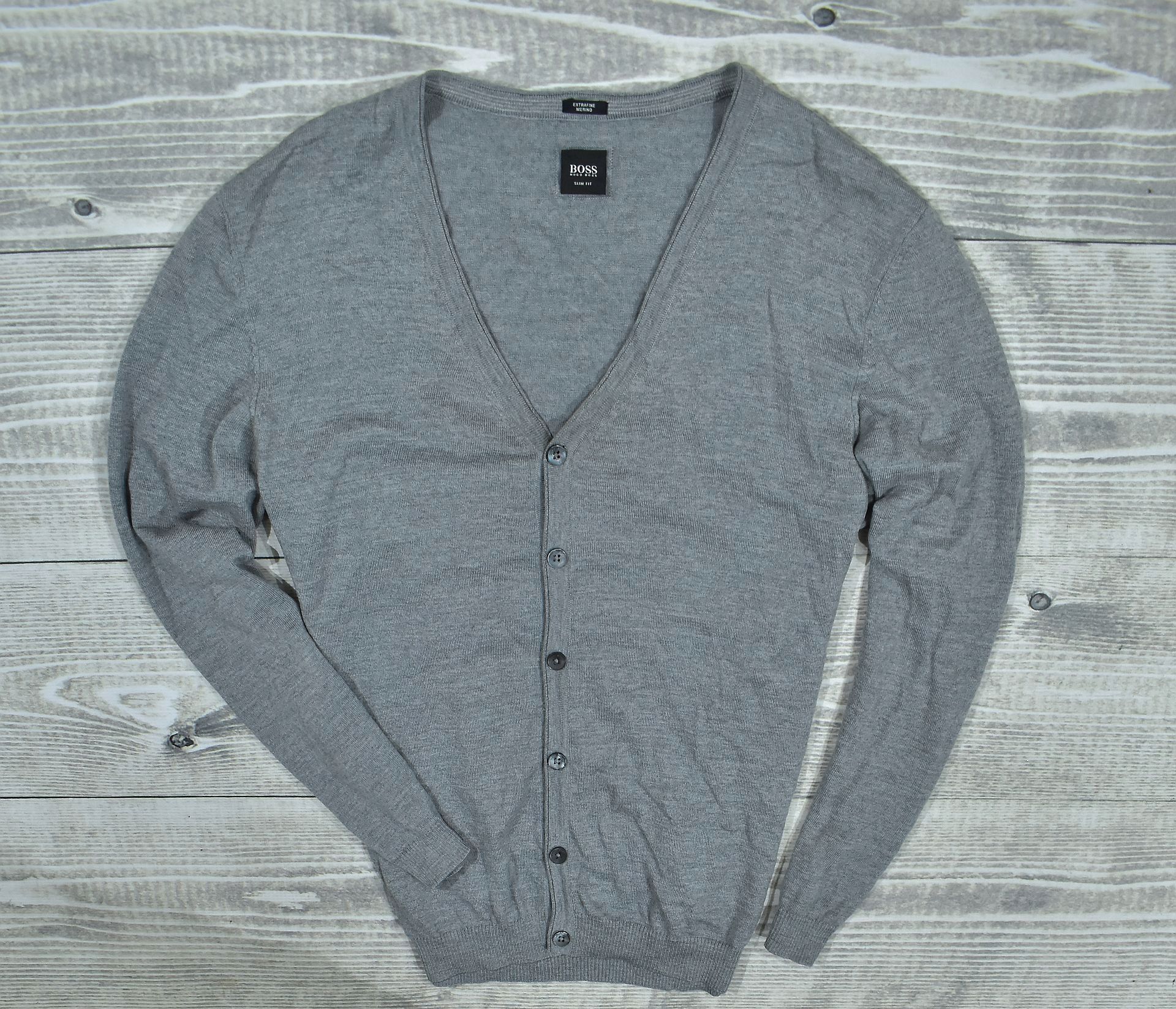 HUGO BOSS Sweter Męski Extrafine Merino Slim / XXL