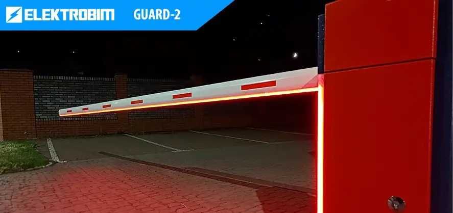 Szlaban parkingowy automatyczny GUARD-2 z ramieniem LED 5m Elektrobim
