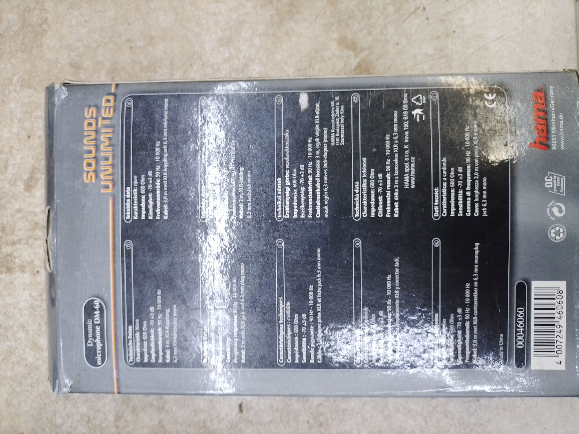 Микрофон HAMA Mikrofoni DM-60