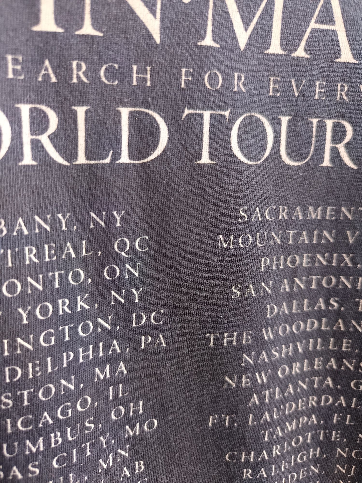 Koszulka John Mayer The Search For Everything World Tour 2017 size L
