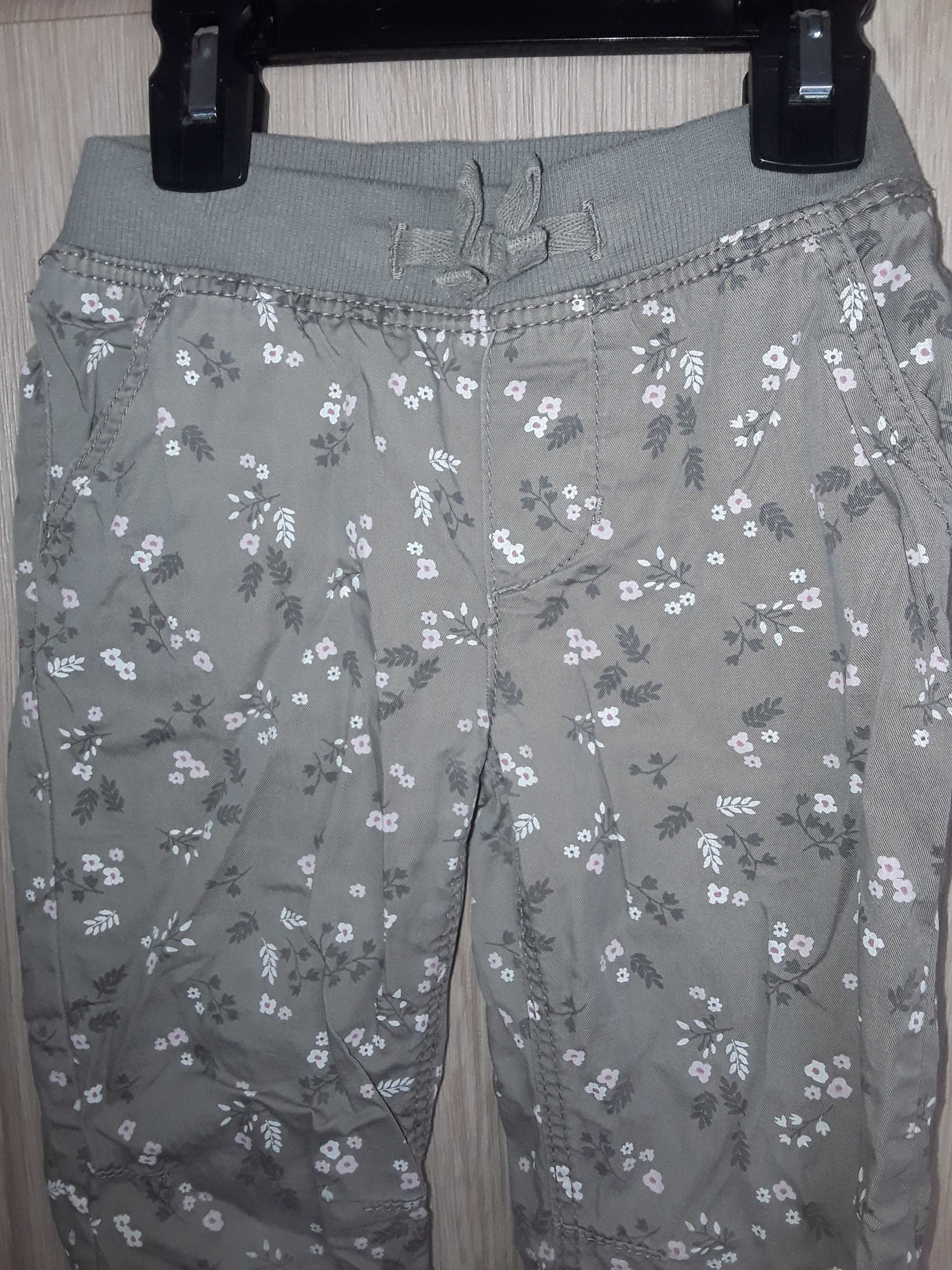 Бавовняні брюки для дівчинки з підкладкою (3-4 роки) 104 см H&M