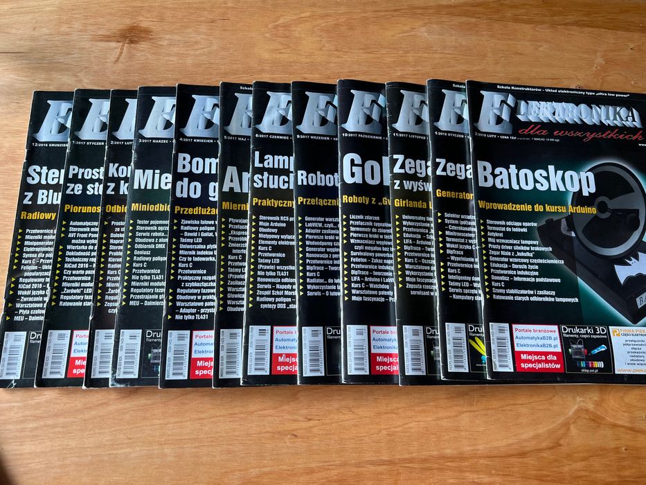 12 sztuk gazet Elektronika dla wszystkich