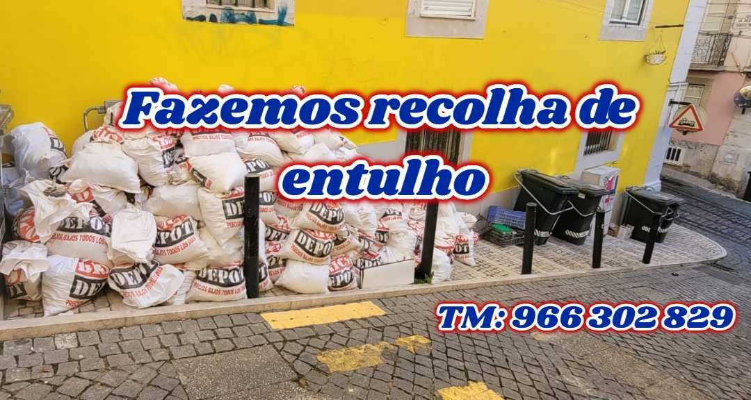 recolha de entulho limpeza de armazéns