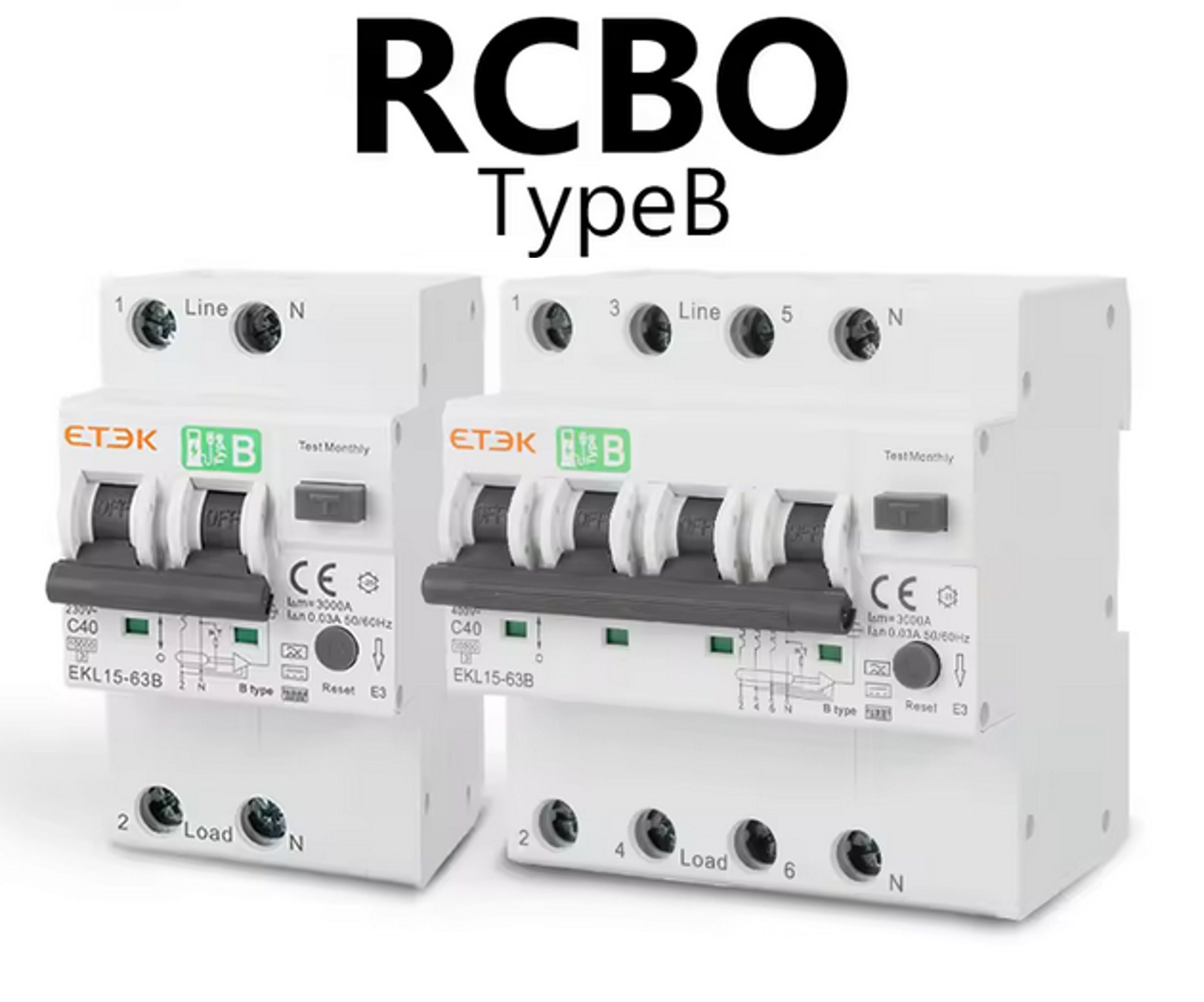 RCBO Diferencial e Disjuntor 2 em 1 - TIPOB - Monofasico - 40a -30 ma