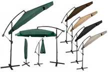 Parasol ogrodowy Merato składany wysięgnik 350cm + pokrowiec KOLORY