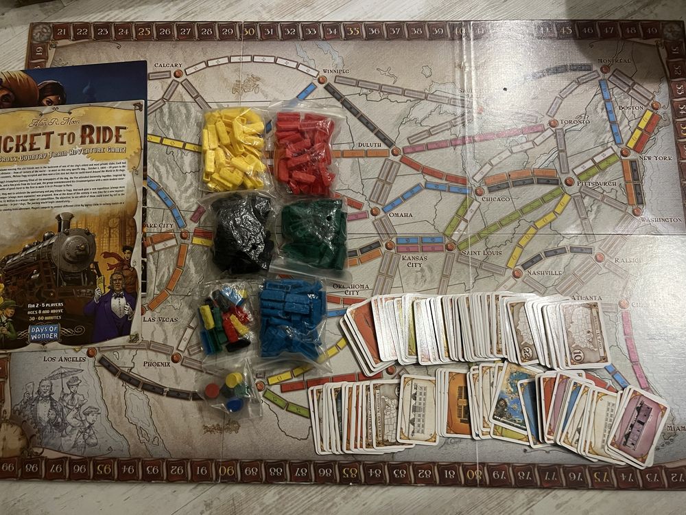 Настолка Ticket to Ride USA билет на поезд США