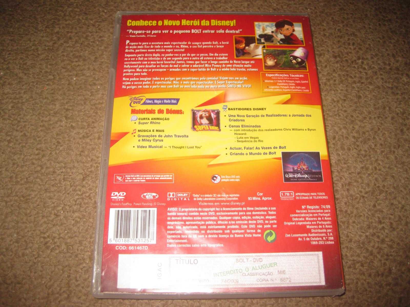 DVD "Bolt" (Animação)