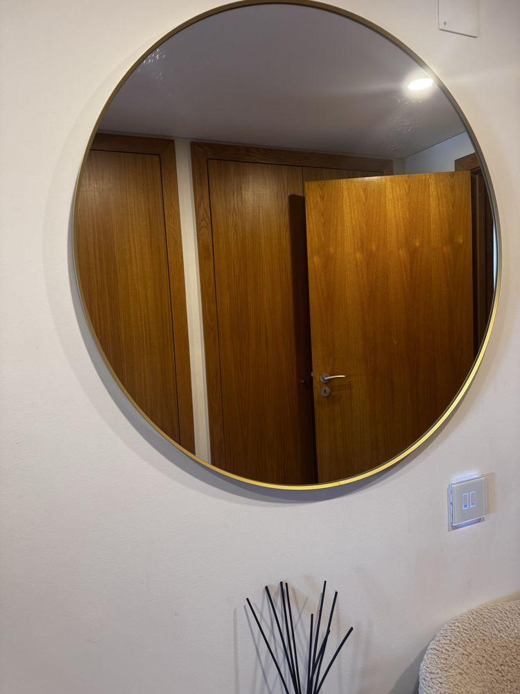 Espelho IKEA LINDBYN dourado , 80cm