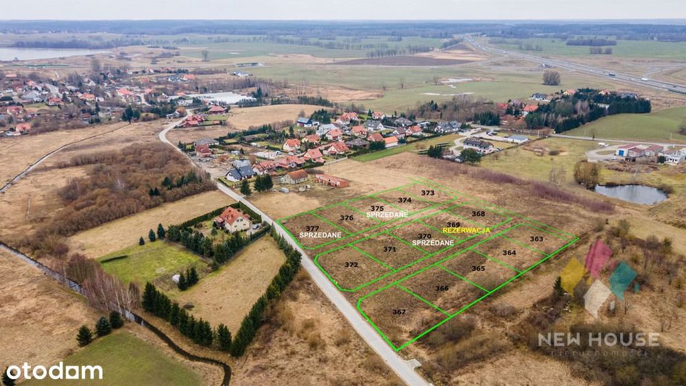 Szczęsne, atrakcyjna działka budowlana, 1012 m2