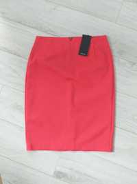 Nowa różowa, koralowa spódnica ołówkowa, Reserved, rozmiar S