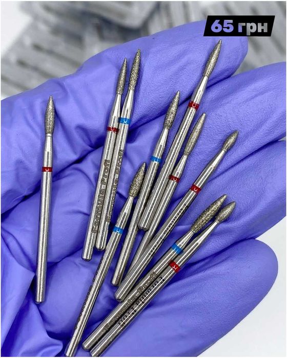 Фрези для манікюру (твердосплавні, керамічні, алмазні, силіконові)