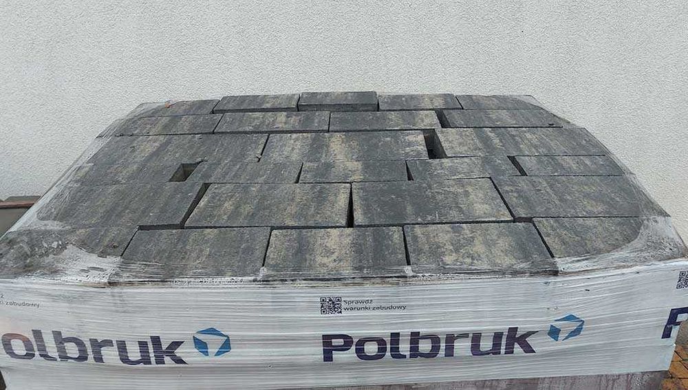 Kostka brukowa Polbruk prostokąt szary kostki brukowe