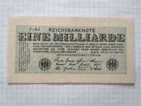 1 миллиард марок 1923г. Германия ІІ Рейх.