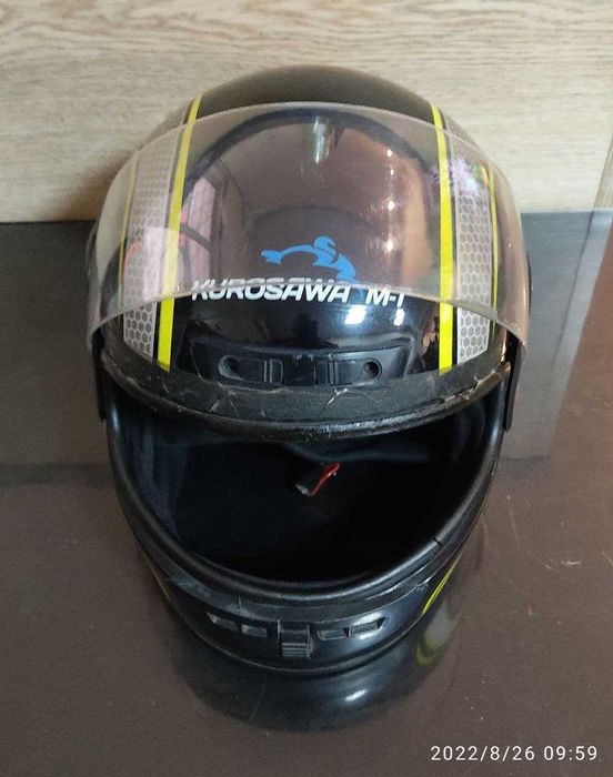 БУ Шлем вело кроссовый, эндуро шолом мотошлем закрытый Kurosava M+T