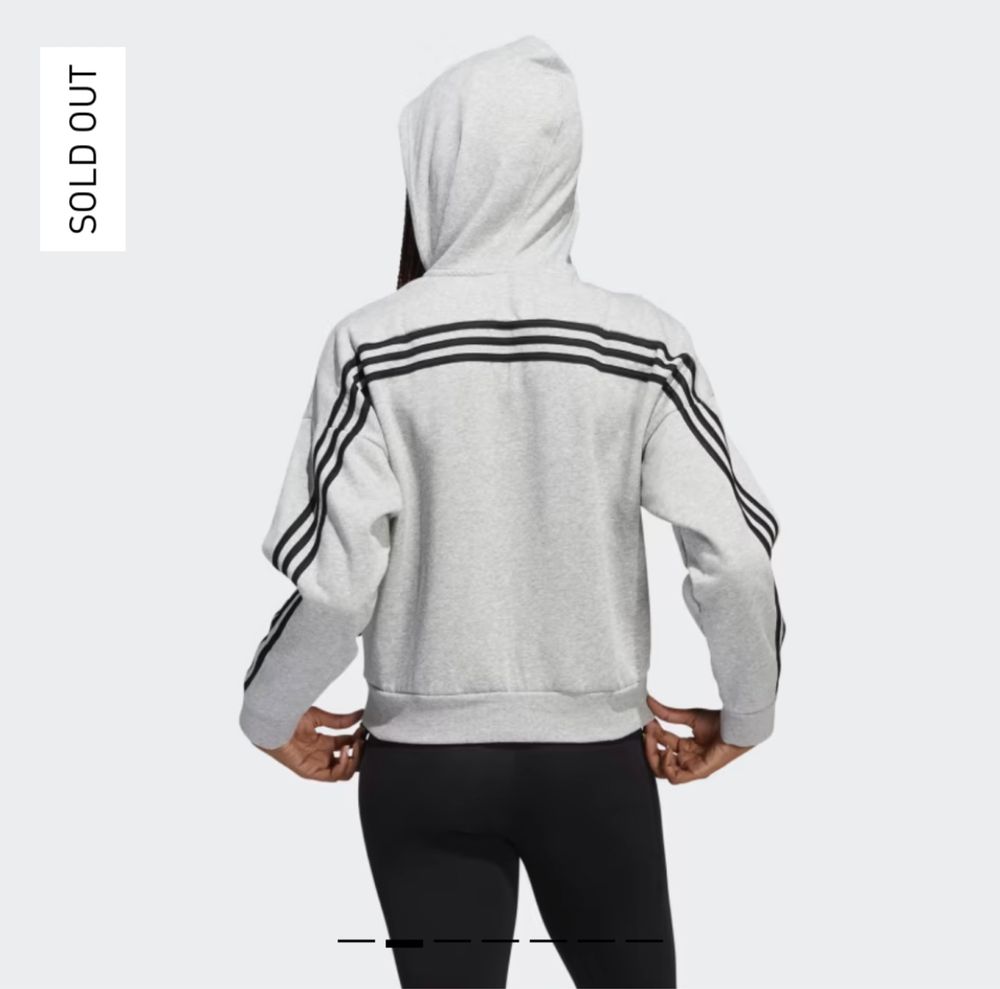 Толстовка на флисе, adidas, размер Л