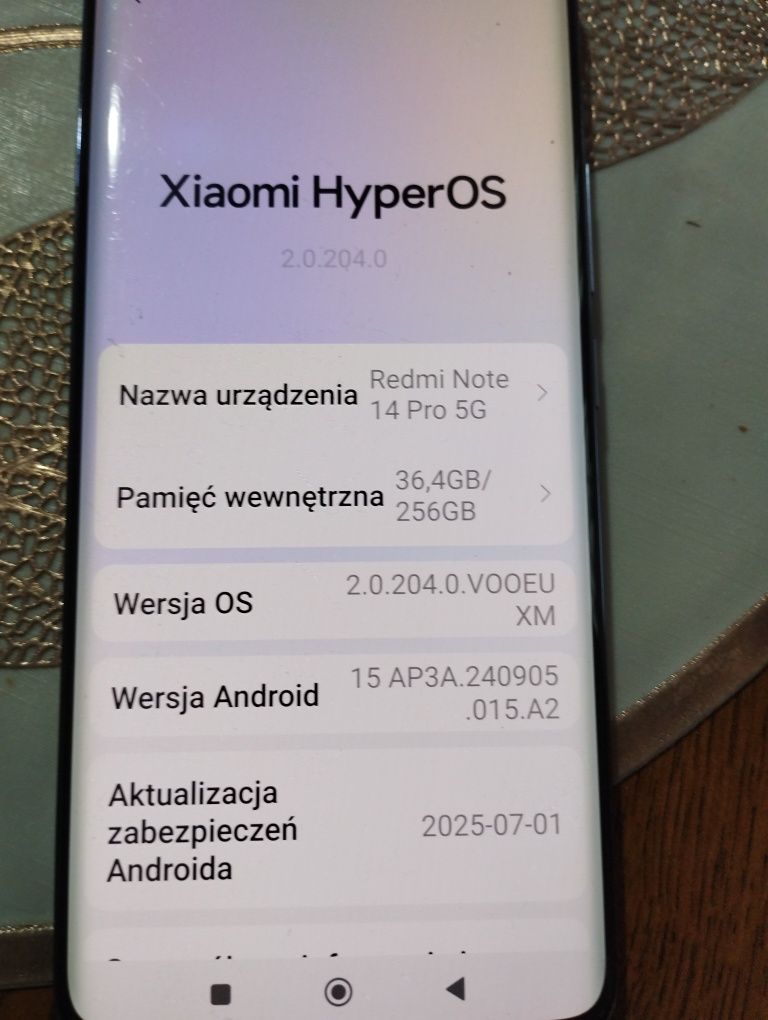 Note redmi 14 pro 5g