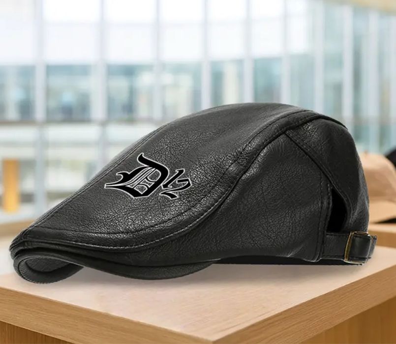 Kaszkiet męski skórzany